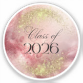 Class of 2026 - Custom Cut Vinyl Sticker (Pink) (Recto)