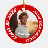 Class of 2026 Customizable School Senior Photo Keramisch Ornament (Voorkant)
