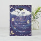 Class of 2026 Die Cut Graduation Invitation Custom (Debout devant)