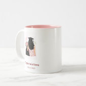 Class of 2026 Floral Graduation Mug – Elegant Keep (Devant gauche)
