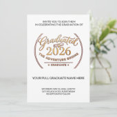 Class of 2026 Gold Invitation | Invitación Oro (Debout devant)