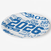 Class Of 2026 Grad Pattern Graduation Year Papieren Bordje (Gekanteld)