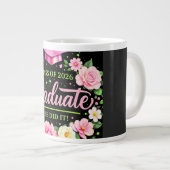Class of 2026 Graduate She Did It Pink Floral mug (Devant droit)
