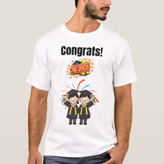 Class of 2026 Graduation Celebration T-shirt (Voorkant)
