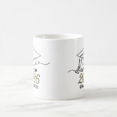 Class of 2026 Graduation Mug with Gold Mortarboard (Centre)