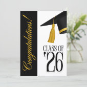 Class of 2026 Graduation Party Invitation Kaart (Staand voorkant)