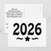 Class of 2026 Graduation Star Briefkaart (Voorkant / Achterkant)