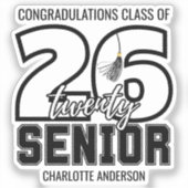 Class of 2026 Graduation Tassel Sticker (Voorkant)
