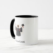 Class of 2026 Illustrated Graduation Mug (Devant gauche)