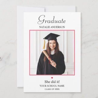 Class of 2026 Modern Photo Graduation Invitation