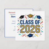 Class of 2026 Party Kaart (Voorkant / Achterkant)