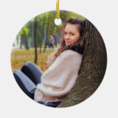 Class of 2026 Red Tassel Dignified Graduation Keramisch Ornament (Achterkant)