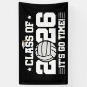 Class of 2026 Volleyball Graduation It’s Go Time Spandoek (Verticaal)