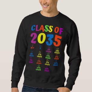 Class Of 2035 Grade Pre K Grow With Me Handprint P Trui