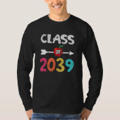 Class Of 2039 Pre K Graduate Preschool Graduation T-shirt (Voorkant)