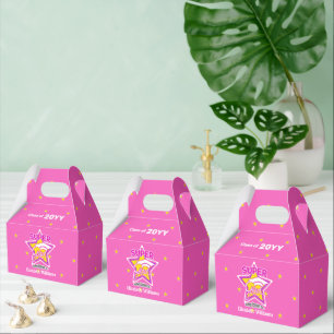 Class of Congrats Super Afstudeerder Roze bewerkba Bedankdoosjes