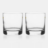 Class-of-Custom Year-Name-Phrase-Gold Script Whisky Glas (Links)