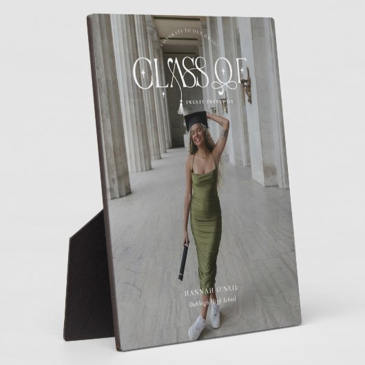 Class Of | Graduation Keepsake Photo Plaque (Côté)