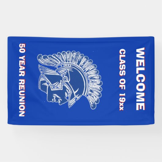 CLASS REUNION AFSTUDEREN BLUE TROJAN SPANDOEK (Horizontaal)