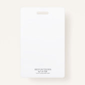 Class Reunion Blauw en Goud Foto ID Badge (Achterkant)