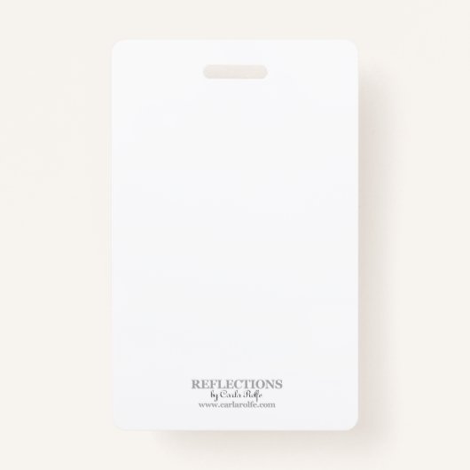 Class Reunion Blauw en Goud Foto ID Badge (Achterkant)