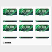 Class Reunion groene Naam tag Sticker (Vel)