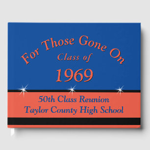 Class Reunion Memorial Book voor overleden klasgen Gastenboek