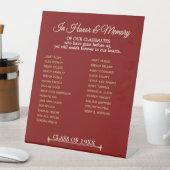 Class Reunion Memorial Tribute Reclamebord Met Voetstuk (Insitu)