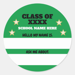 Class Reunion Name Tag Vraag me om informatie