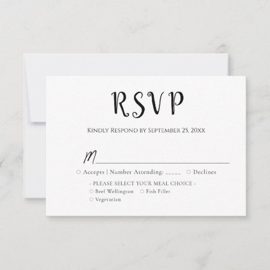 Class Reunion RSVP card Kaartje (Voorkant)