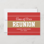 Class Reunion RSVP card Kaartje (Achterkant)