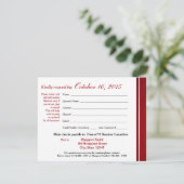 Class Reunion Varsity Stripe Response Kaart (Staand voorkant)