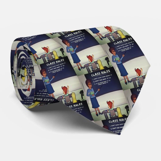 Class Rules Necktie Stropdas (Opgerold)