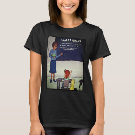 Class Rules Vrouwen Zwart T-shirt
