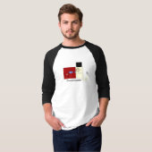 Classachusetts du Massachusetts T-shirt Raglan mas (Devant entier)
