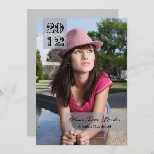 Classe 2012| Faire-part de diplômes (Devant / Derrière)