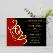 Classe 2023 Graduation Foil Invitation (Debout devant)