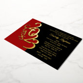 Classe 2023 Graduation Foil Invitation (Rotation)