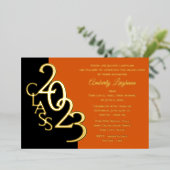 Classe 2023 Graduation Foil Invitation (Debout devant)