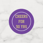 Classe 50 ans Réunion table confetti (Petit recto)