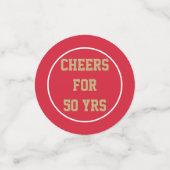 Classe 50 ans Réunion table confetti (Petit recto)