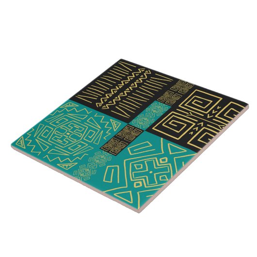 Classé Africain Carreaux Line Motif d'art (Côté)