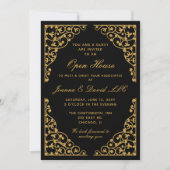 classe Black Gold Corporate party Invitation (Devant)