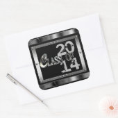 Classe Black & Silver De Stickers Graduation 2014 (Enveloppe)