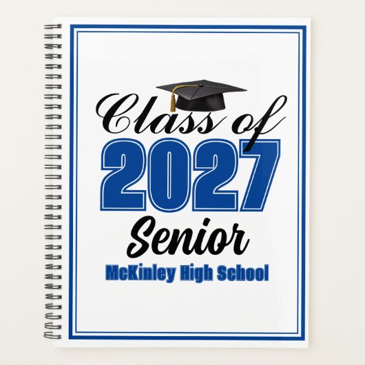 Classe Bleue de 2027 Lycée Personnalisé (Devant)