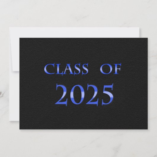 Classe bleue et noire de la carte 2025 (Devant)