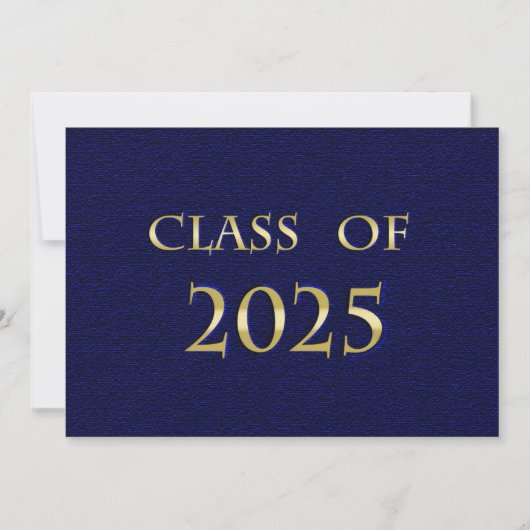 Classe bleue et or de la carte 2025 (Devant)