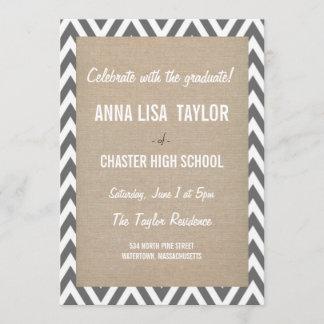 Classe Chevron de 2015 Graduation 2015 Invitation
