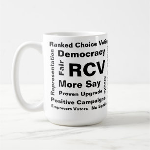 Classé Choix Mots de vote 15oz Café Mug