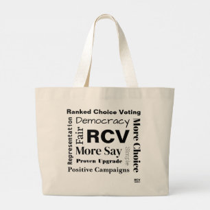 Classé Choix Mots de vote Grand Sac fourre-tout